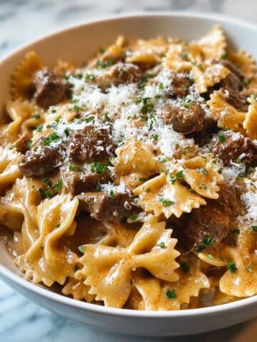 Garlic Parmesan Beef Pasta That'll Steal Your Heart Recipe