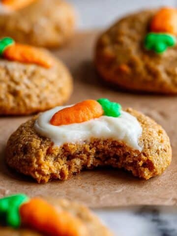 Carrot Cake Cookies with Cream Cheese Filling and Frosting Recipe