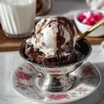 Scoopable Brown Butter Chocolate Chip Cookies with Hot Fudge and Vanilla Ice Cream Recipe
