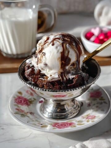 Scoopable Brown Butter Chocolate Chip Cookies with Hot Fudge and Vanilla Ice Cream Recipe