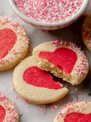 Valentine’s Slice and Bake Heart Cookies Recipe