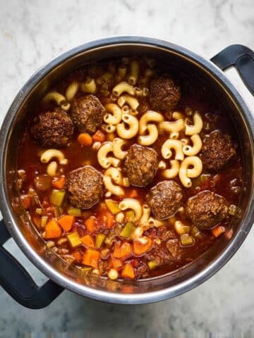 Instant Pot Meatball Soup Recipe