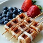 Cinnamon Roll Breakfast Skewers with Fruity Toppings Recipe