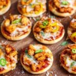 Mini Chicken Fajita Pizzas on Hawaiian Slider Buns Recipe