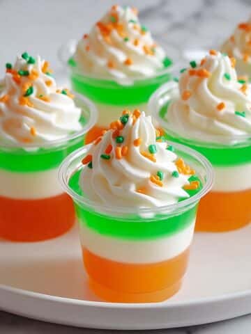 Irish Flag Jello Shots for St. Patrick's Day Recipe