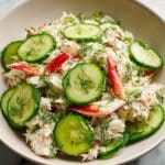 Chilled Cucumber Crab Salad Recipe