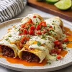 Jalapeño Popper Cheesy Chicken Enchiladas Recipe