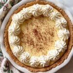 Christmas Eve Cinnamon-Vanilla Creamy Custard Pie Recipe
