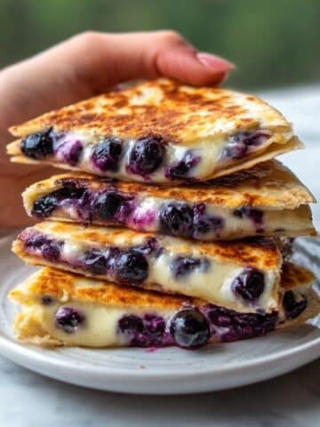 Keto Blueberry Breakfast Quesadilla Recipe