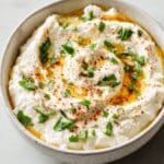 Keto Roasted Cauliflower Hummus with Lemon and Tahini Recipe