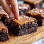 Caramel-Topped Fudgy Chocolate Brownies with Flaky Salt Recipe