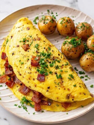 Classic Fluffy Cheese Omelette Recipe