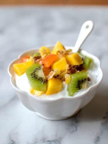 Tropical Fruit Salsa with Mango, Kiwi, and Mint Recipe