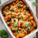 Baked Gnocchi with Chicken in Red Pesto Sauce Recipe