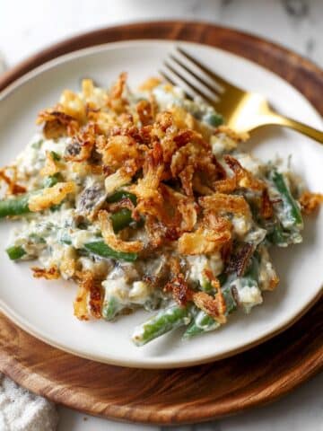 Homemade Green Bean Casserole with Crispy Fried Shallots Recipe