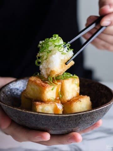 Agedashi Tofu: Japanese Deep Fried Tofu with Savory Sauce Recipe