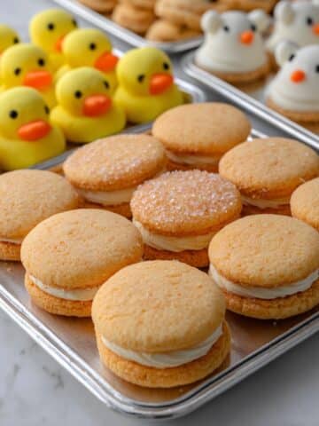 Sugar Cookie Sandwiches Filled with Cream Cheese Buttercream Recipe