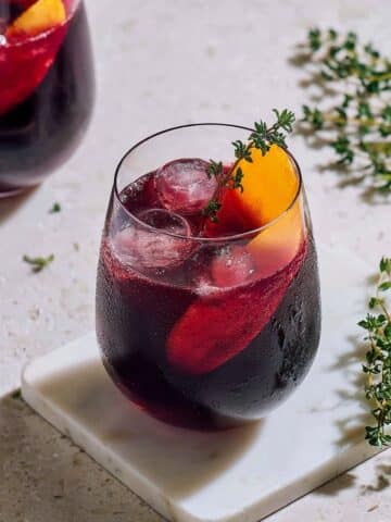 Non-Alcoholic Hibiscus and Thyme Sangria Recipe