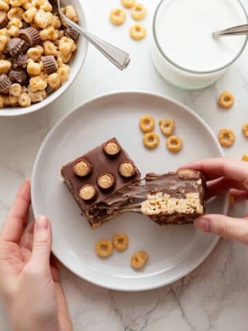 Peanut Butter Cup Rice Krispie Treats Recipe