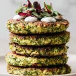 Keto Broccoli Fritters with Cheese and Nutritional Yeast Recipe