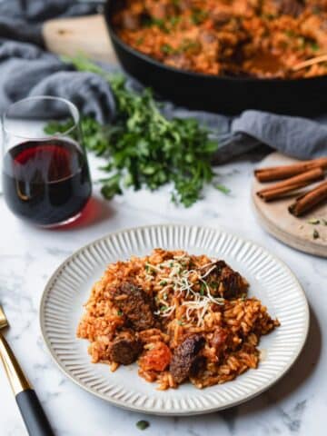 Youvetsi Recipe - Greek Beef & Orzo Stew Recipe