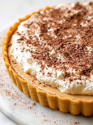 Keto Banoffee Pie with Almond Crust and Banana Caramel Recipe