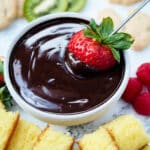 Rich and Creamy Chocolate Fondue for Dipping Recipe