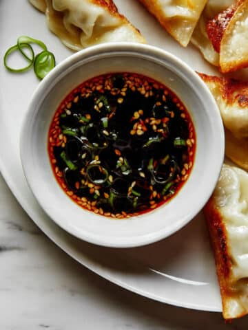 Dumpling Sauce: Easy Soy-Vinegar Dip with Sesame and Green Onions Recipe